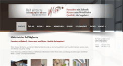 Desktop Screenshot of maler-wyborny.de