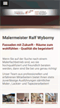 Mobile Screenshot of maler-wyborny.de