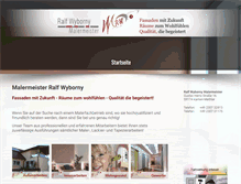 Tablet Screenshot of maler-wyborny.de